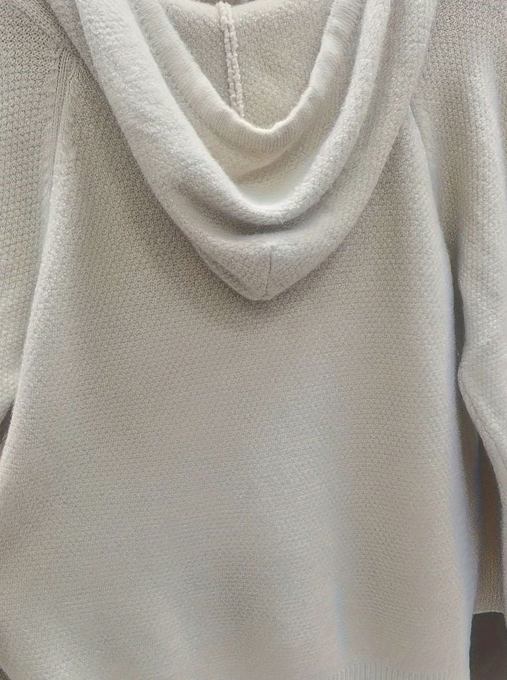Sandrine - Cardigan Élégant Oversize Zippé à Capuche