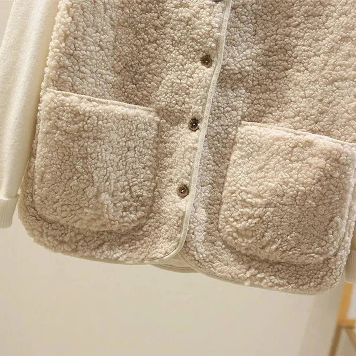 Christine - Gilet Élégant Sherpa Ample