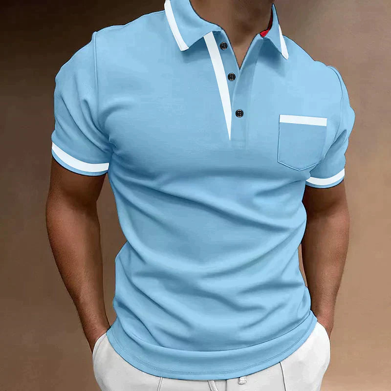 Dante - Polo Manches Courtes Slim Fit Chic Homme
